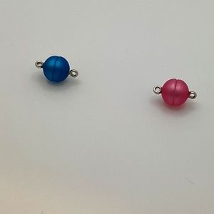 12mm round ball magnetic clasp, single strand